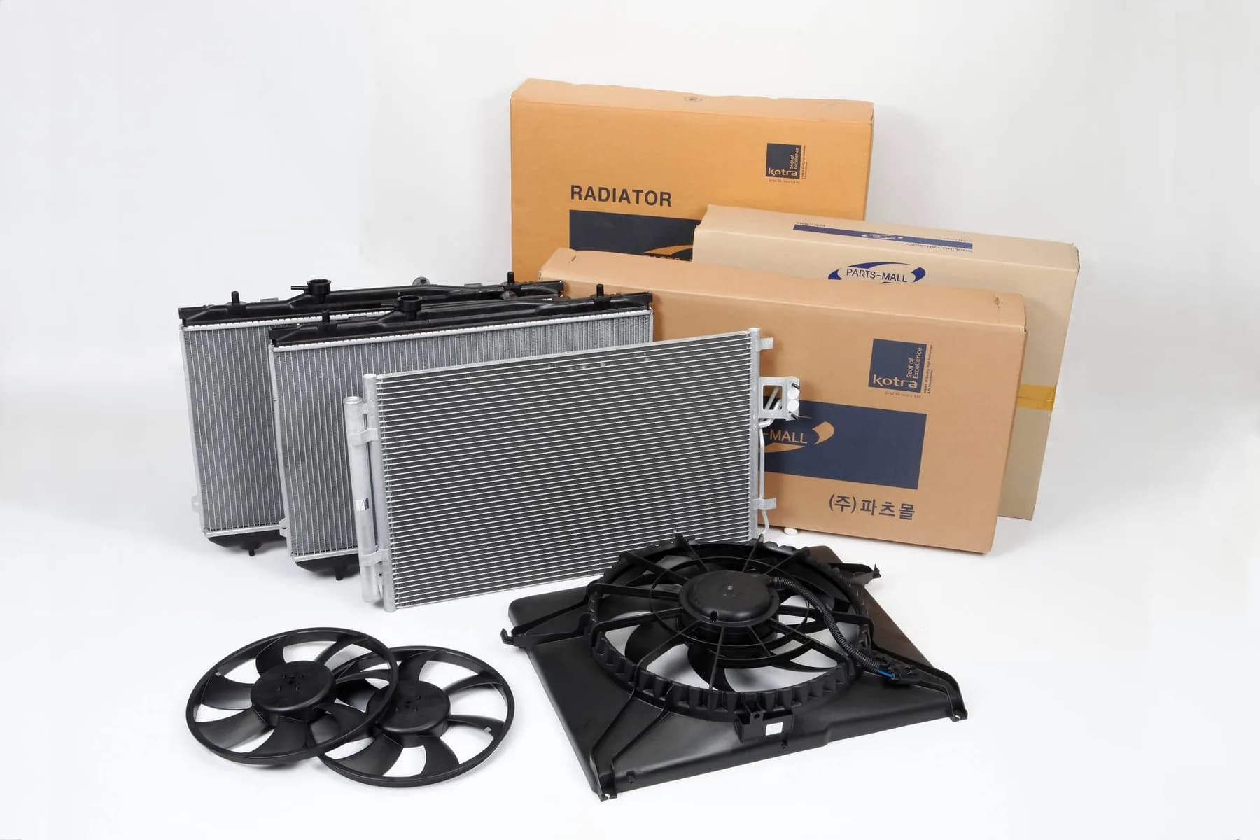 Cooling System components from the Parts-Mall product range.