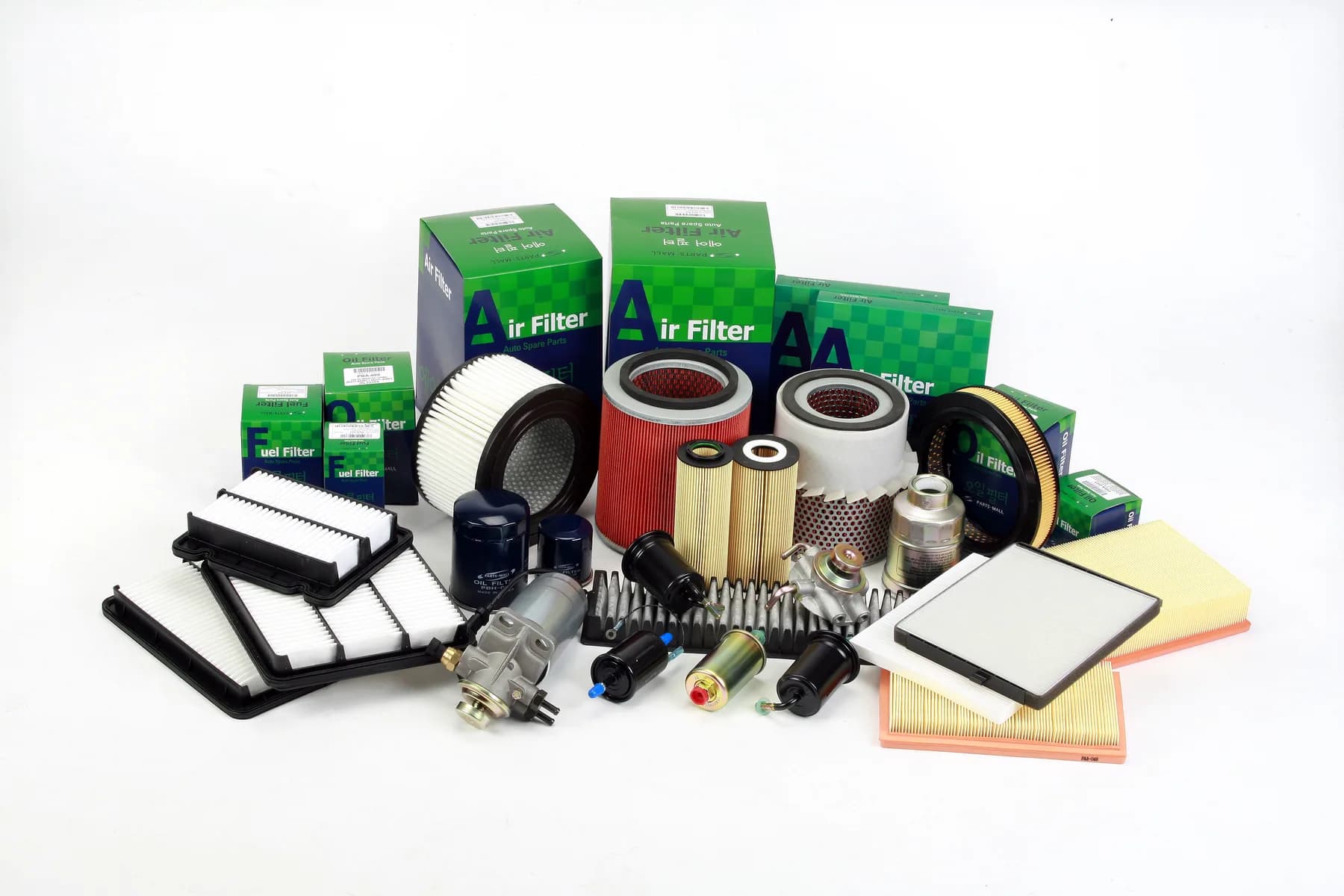 Filters components from the Parts-Mall product range.
