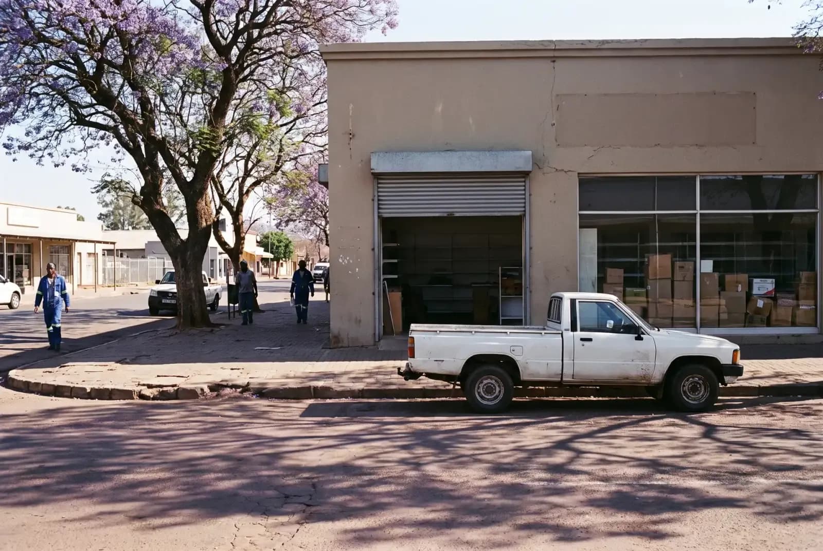 The Parts-Mall Alberton branch, roller door open onto the street.